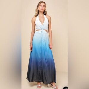 Sale! Ombré blue long dress